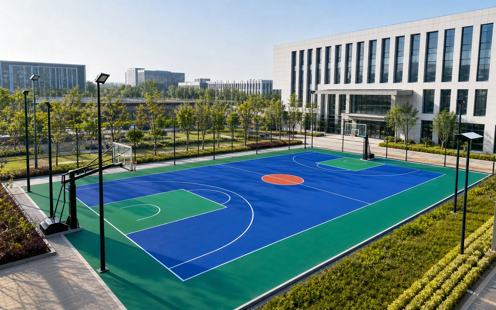 硅PU篮球场建设项目与方案展示