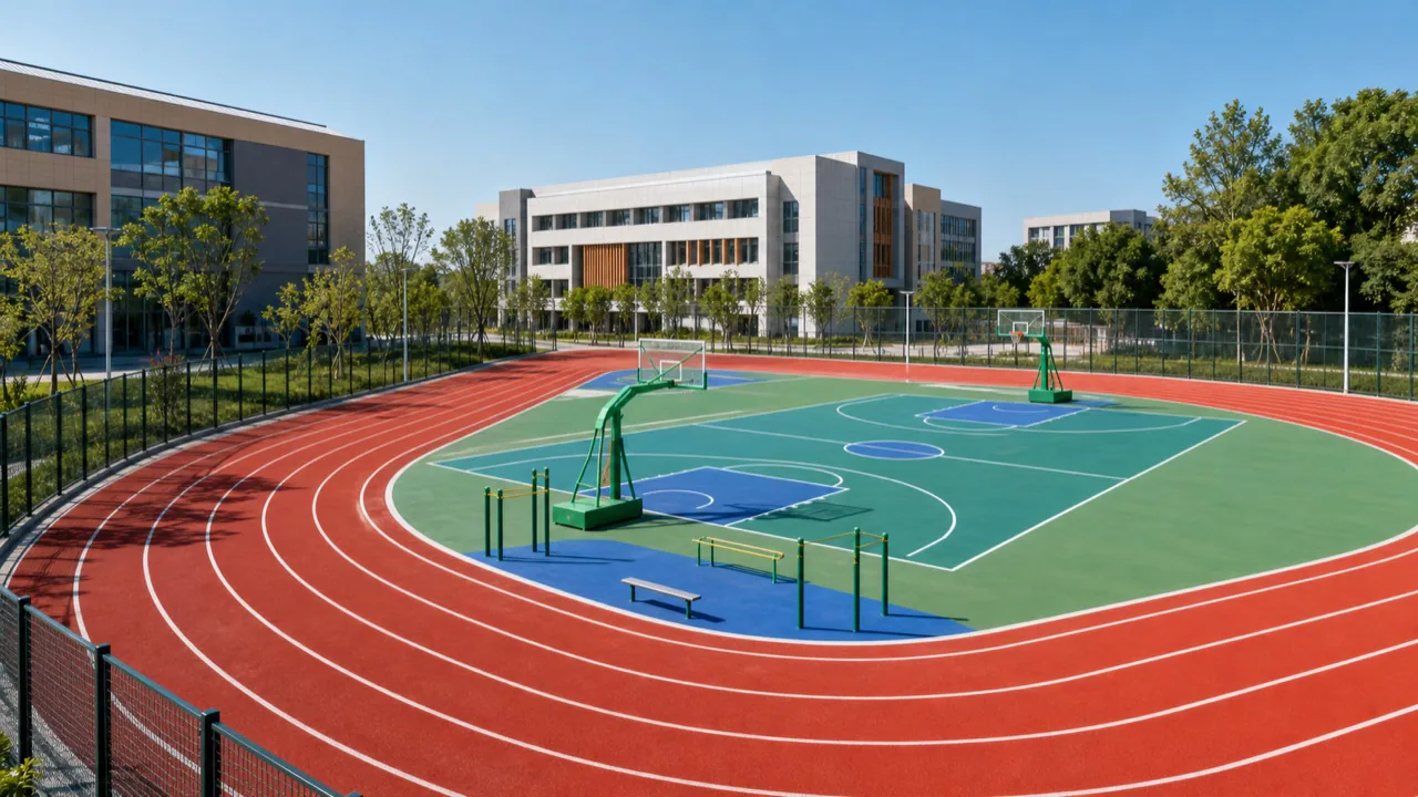 某学校运动场地案例